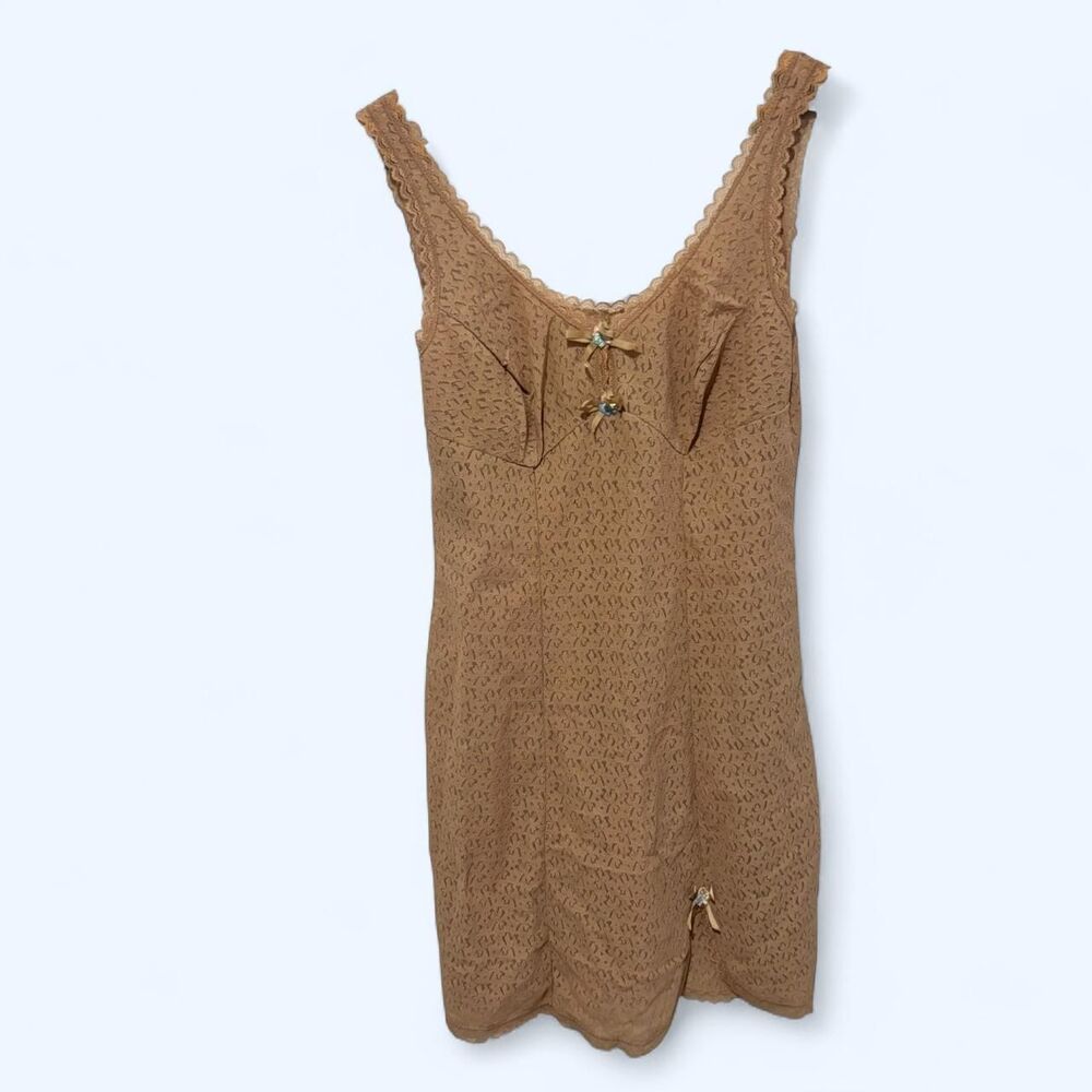 Unbranded Women's Tan and Brown Dress